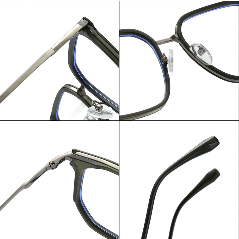 VeyRey hranaté brýle blokující modré světlo Stritad čirá skla