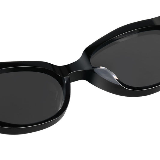 VeyRey dámské cat-eye acetátové sluneční brýle Sublepp černá obruba černá skla