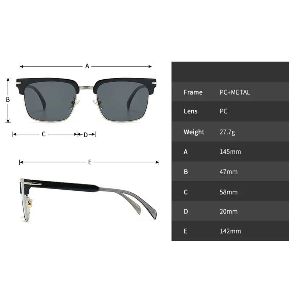 VeyRey Sluneční polarizační brýle Beckham Stitch