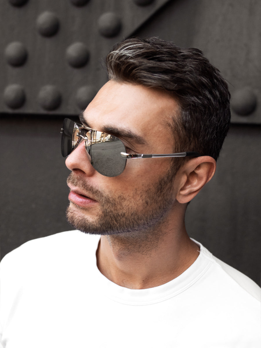 VeyRey Polarizační brýle Laudin stříbrná skla