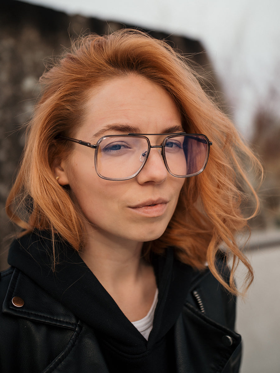 VeyRey Brýle blokující modré světlo pilotky Blanks