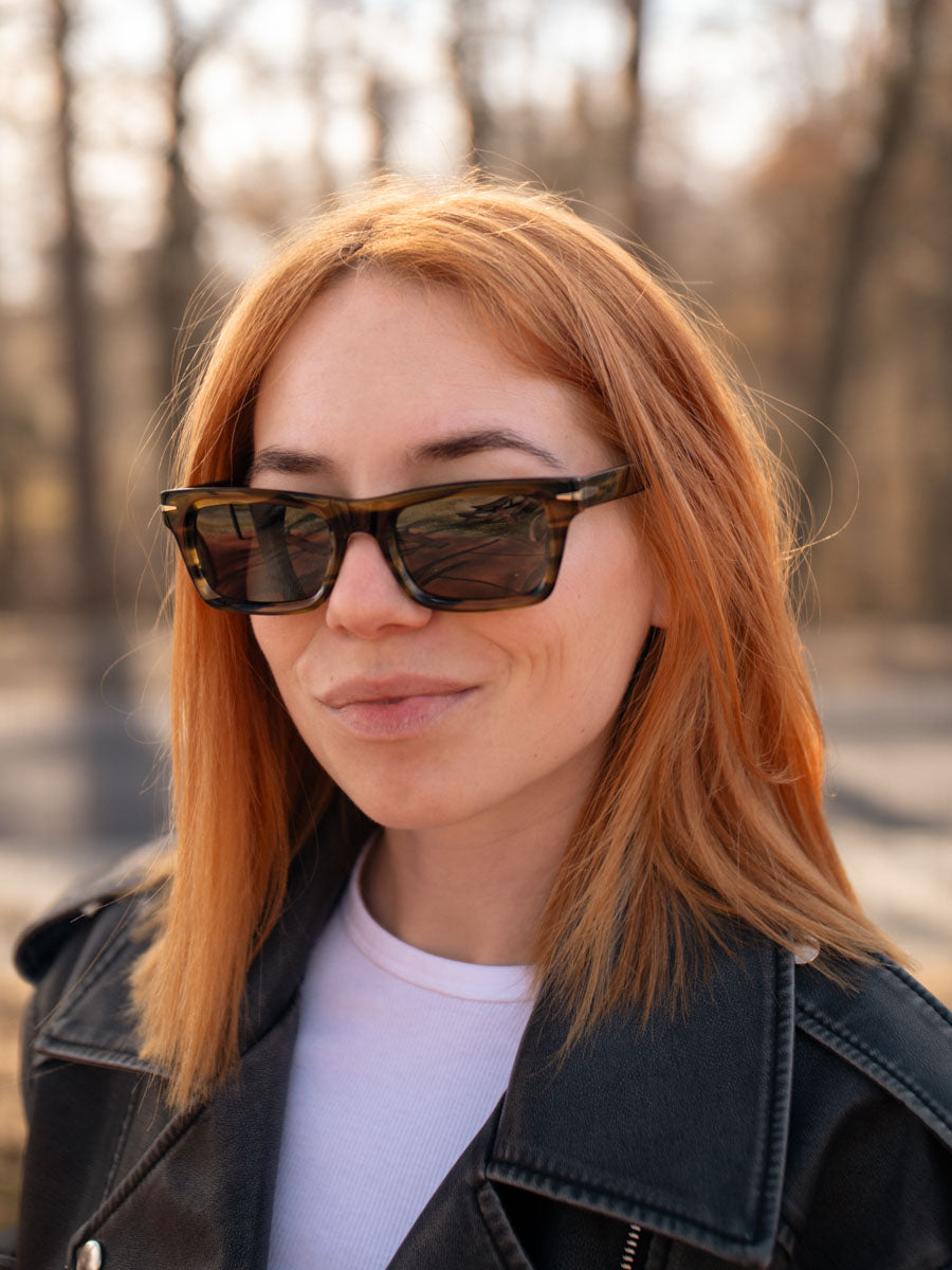 VeyRey acetátové sluneční brýle polarizační nerd Mahk