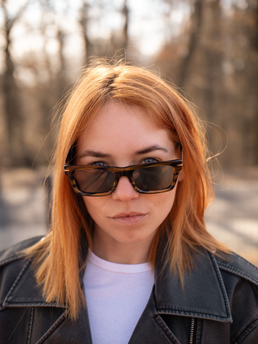 VeyRey acetátové sluneční brýle polarizační nerd Mahk