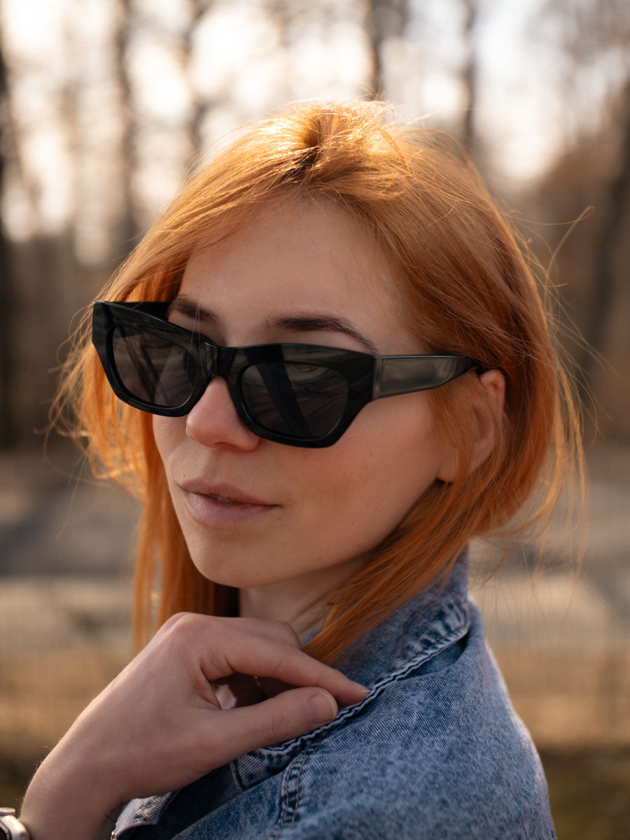 Veyrey high-end sluneční polarizační brýle cat-eye Targigoth