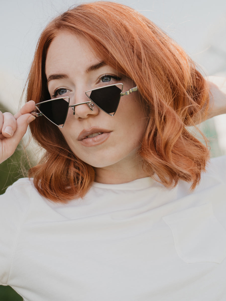 VeyRey Dámské sluneční brýle steampunk Aphisus stříbrná univerzální