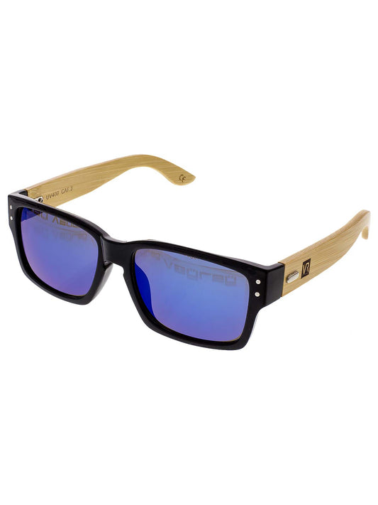 VeyRey Dřevěné sluneční brýle Fig modré