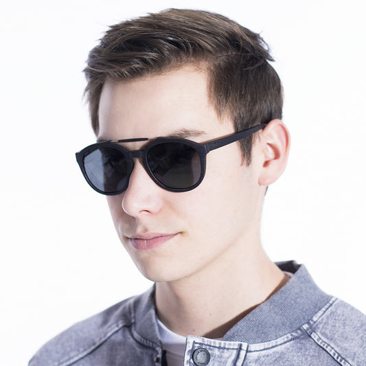 VeyRey Sluneční brýle dřevěné polarizační Maple černé