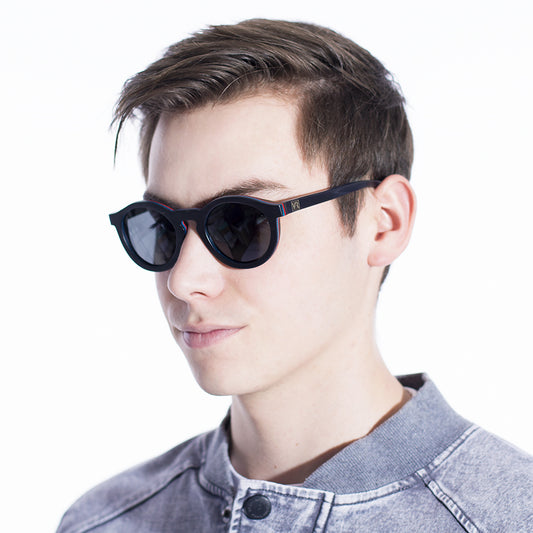 VeyRey Sluneční brýle dřevěné polarizační Hornbeam černá skla