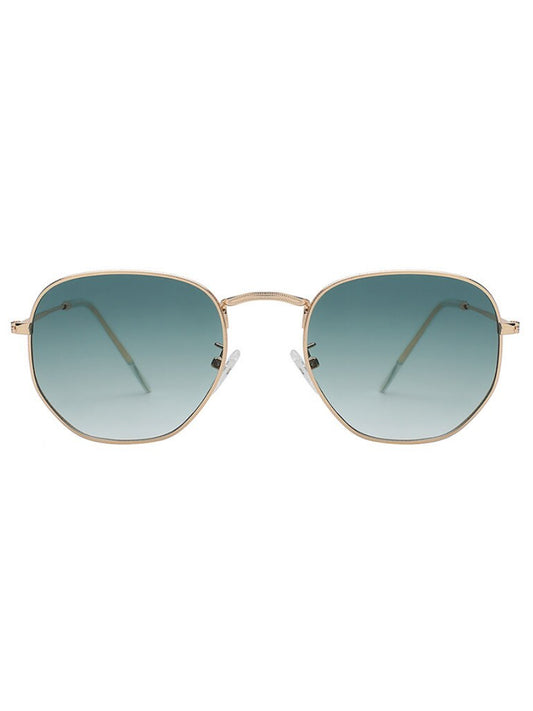 VeyRey Sluneční brýle hranaté Jaros zelená skla