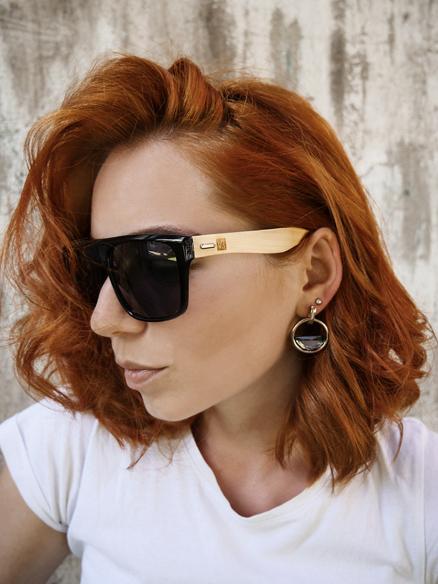 VeyRey Sluneční brýle Acacia černá skla