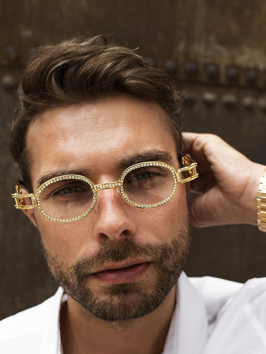 VeyRey Brýle s čirými skly Clair zlaté