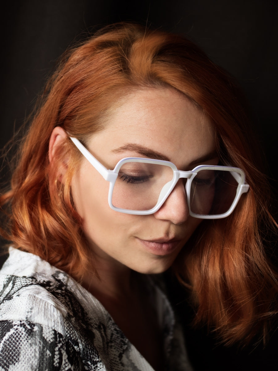 VeyRey Brýle blokující modré světlo Dagny bílé