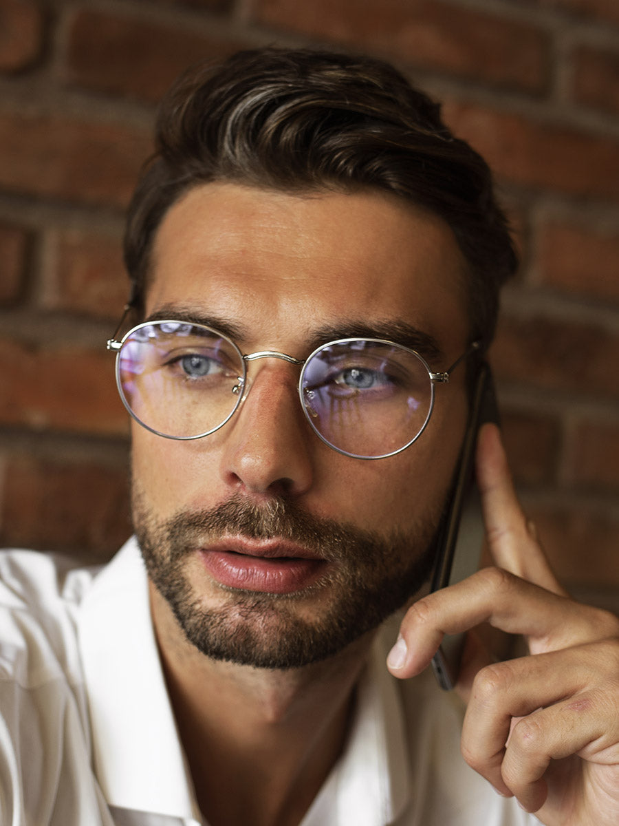 VeyRey Brýle blokující modré světlo Dilton stříbrné