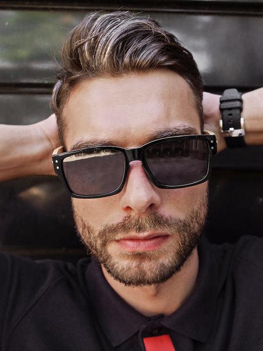 VeyRey Dřevěné sluneční brýle Fig černé