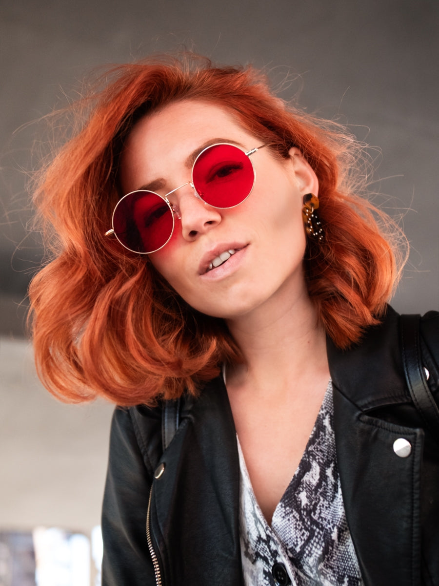 VeyRey Sluneční brýle Gunnel červená skla