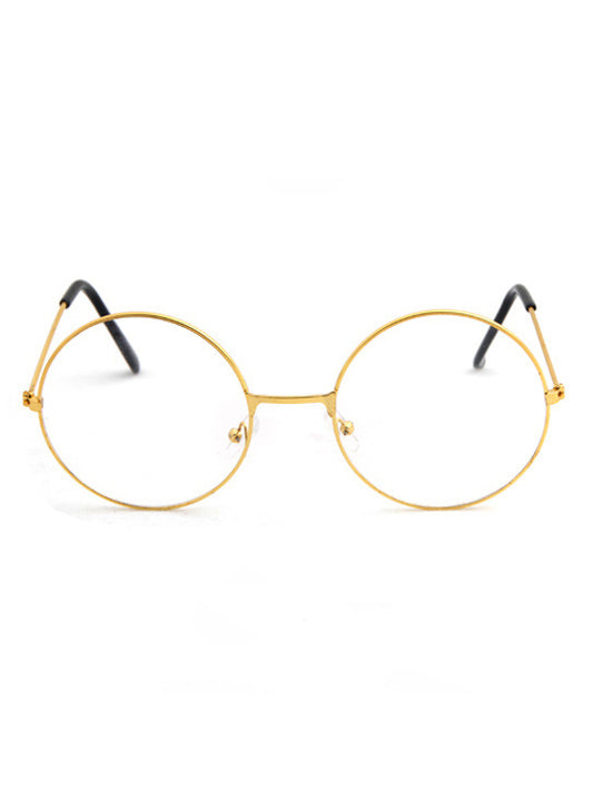 VeyRey Brýle s čirými skly lenonky Hahn zlaté