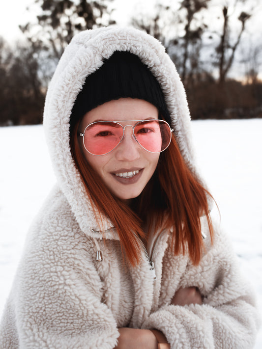 VeyRey Sluneční brýle Hipolit červená skla