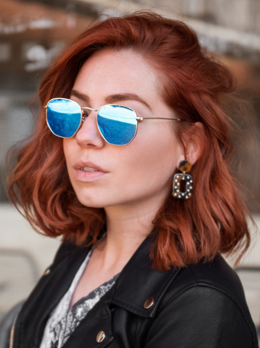 VeyRey Sluneční brýle polarizační Hurricane modrá skla