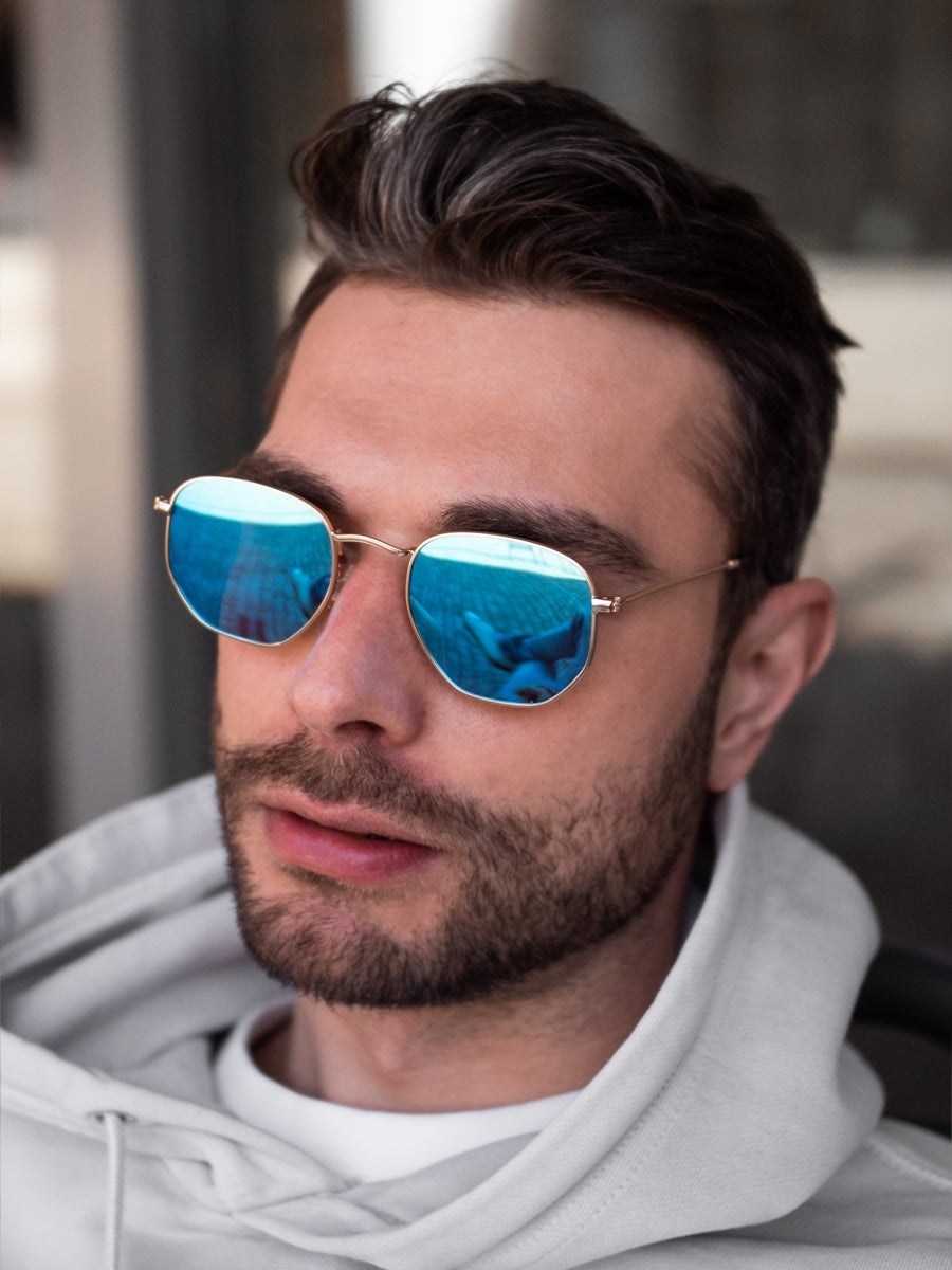 VeyRey Sluneční brýle polarizační Hurricane modrá skla