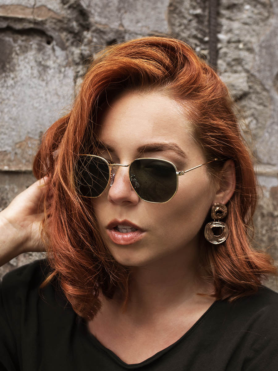 VeyRey Sluneční brýle Hurricane zelené –