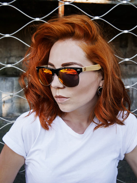 VeyRey Sluneční brýle Polarizační Hyalos oranžová skla