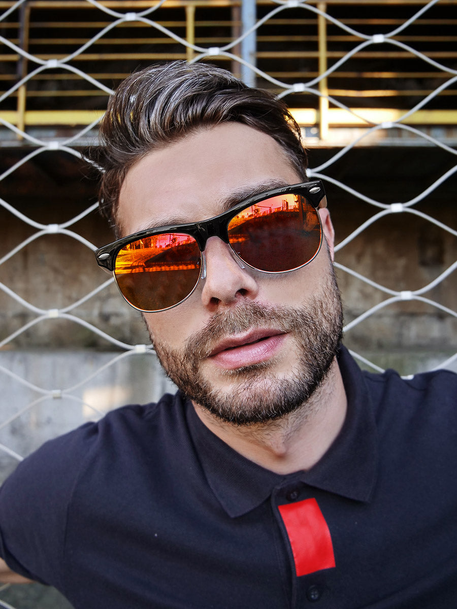 VeyRey Sluneční brýle Polarizační Hyalos oranžová skla