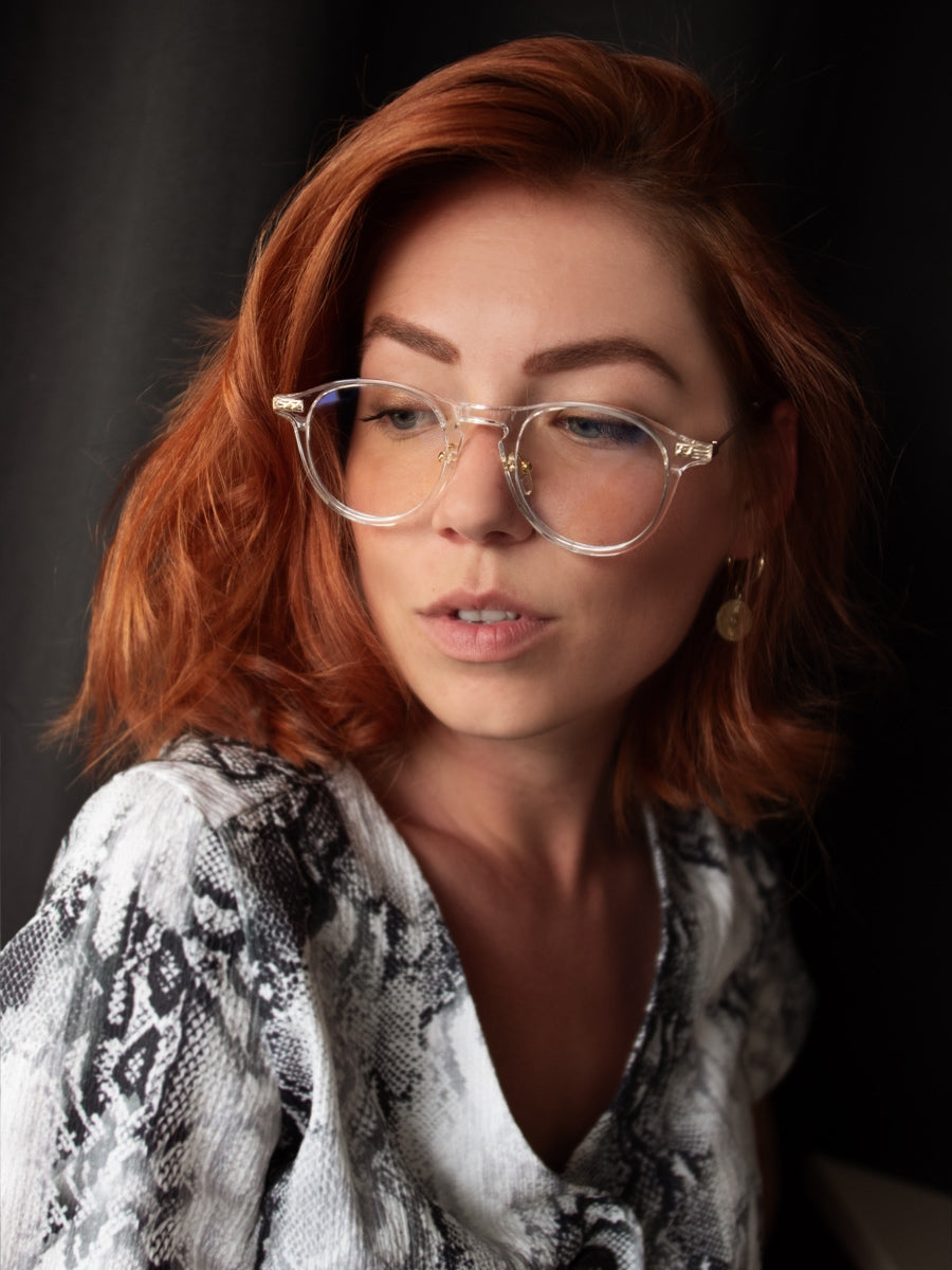 VeyRey Brýle blokující modré světlo Ida čiré