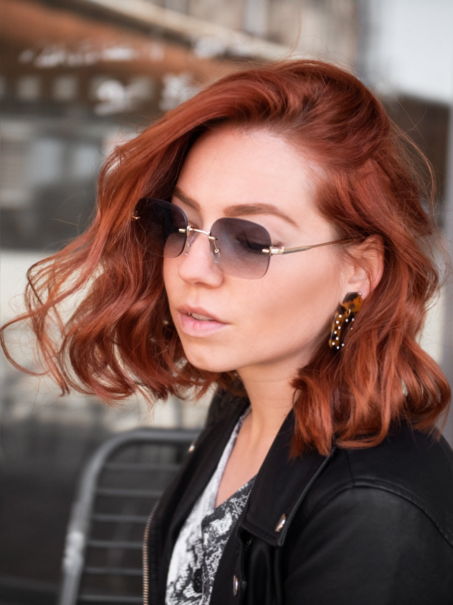 VeyRey Sluneční brýle Jennie zelená skla