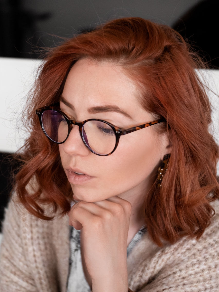 VeyRey Brýle na modré světlo Justyn hnědé