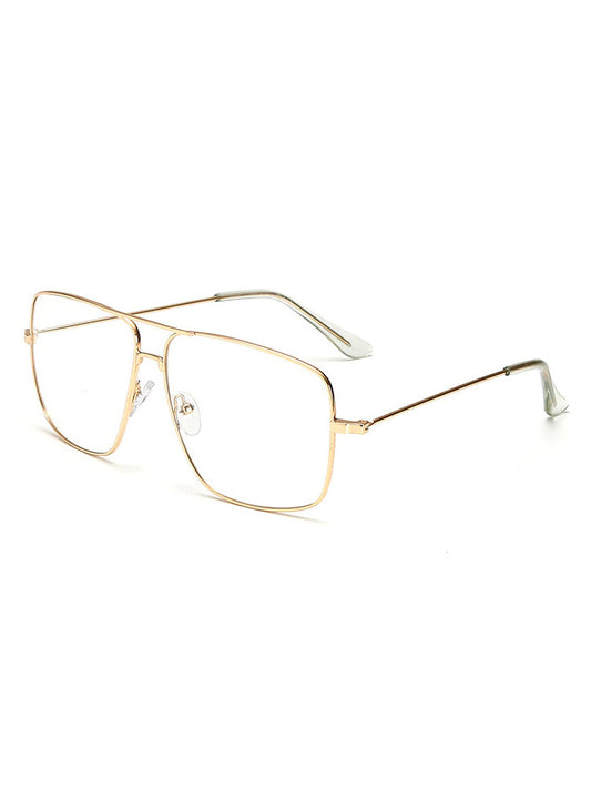 VeyRey Brýle s čirými skly Miles zlaté