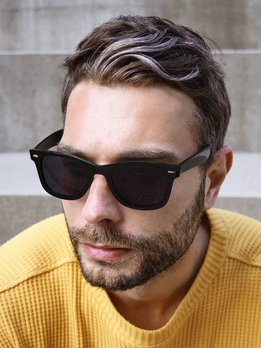 VeyRey Sluneční brýle Polarizační Nerd černé s černými skly