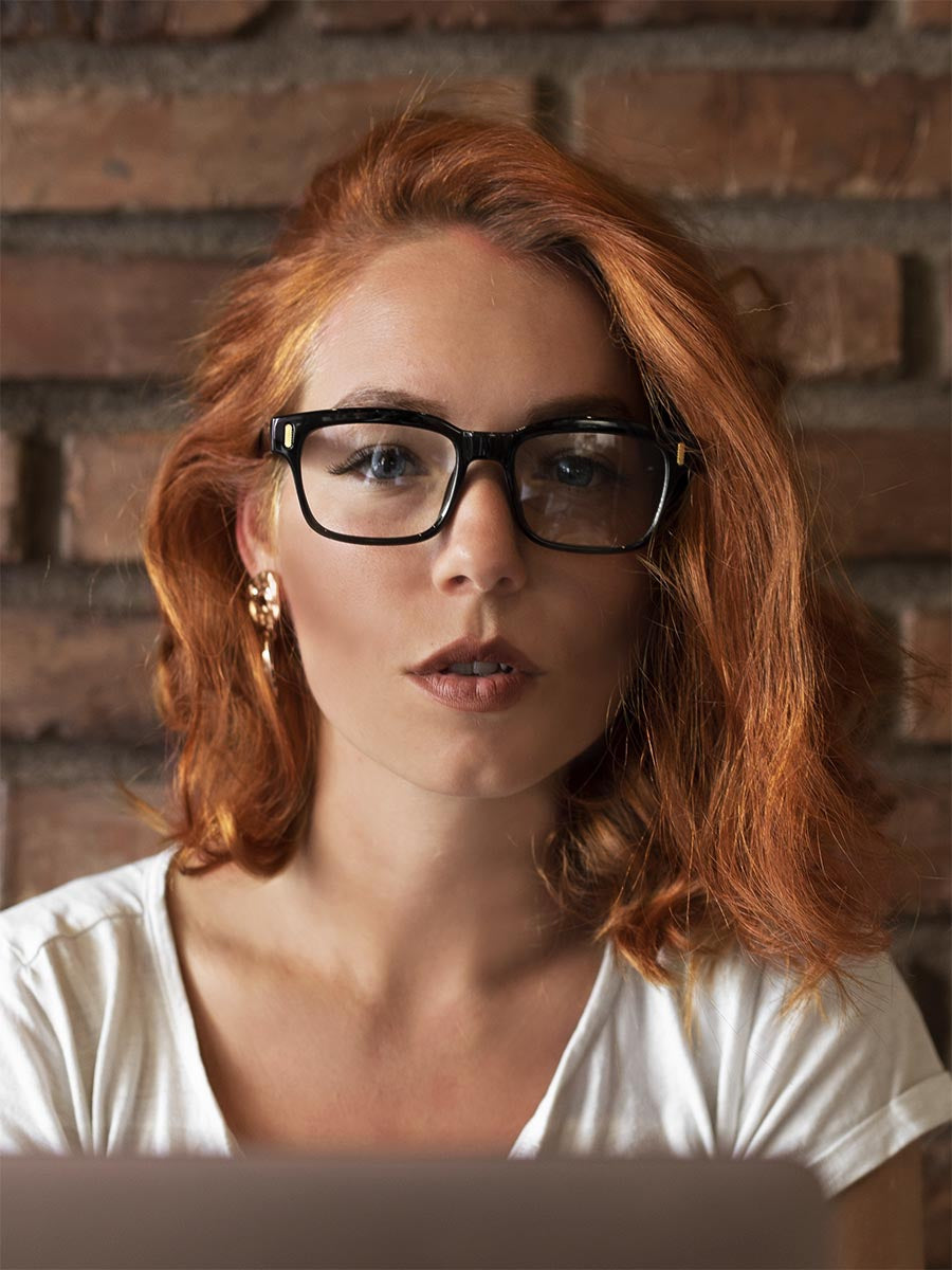 VeyRey Brýle blokující modré světlo Nerd Nigel černé