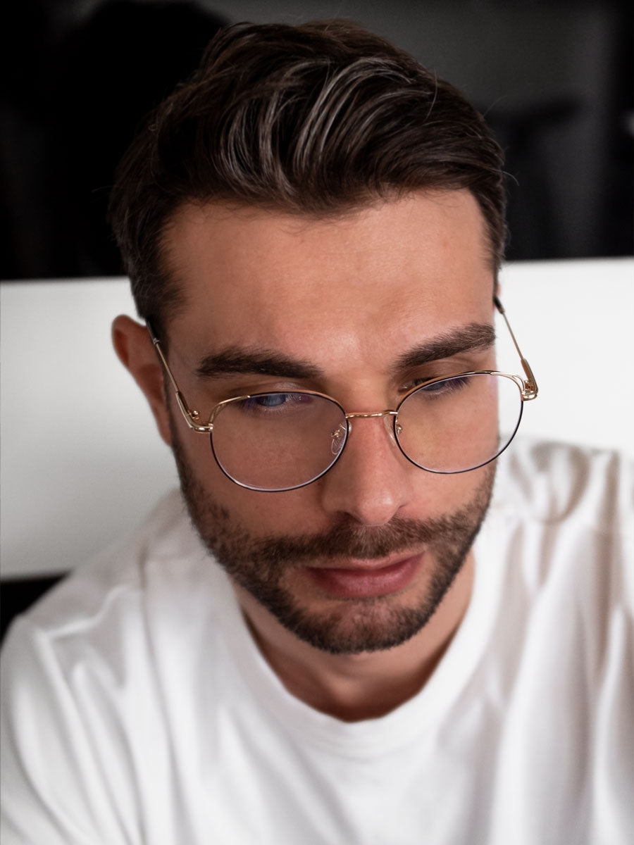 VeyRey Brýle blokující modré světlo Petronell černo-zlaté