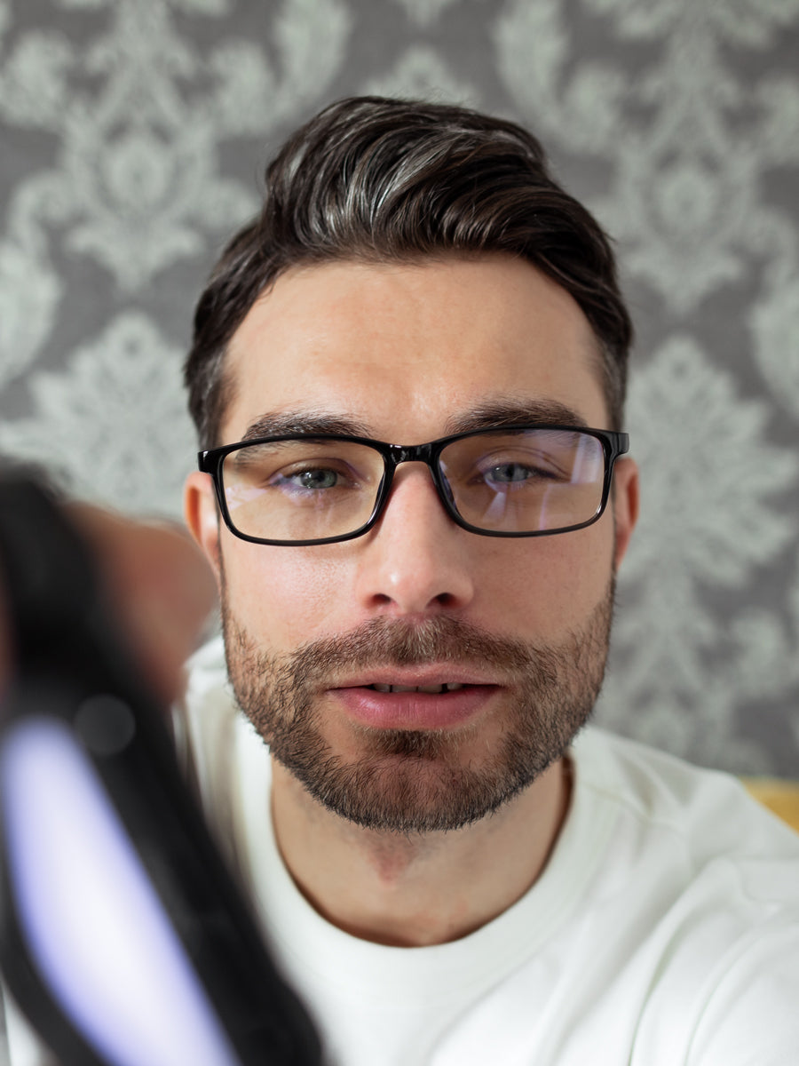 VeyRey Počítačové brýle hranaté Rafael černé