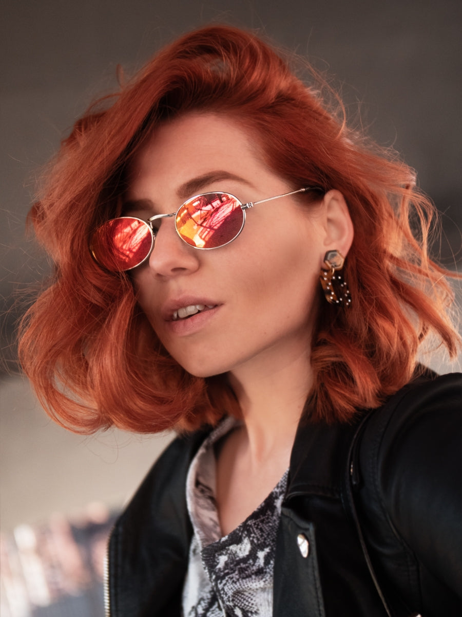 VeyRey Sluneční brýle Rutger červená skla