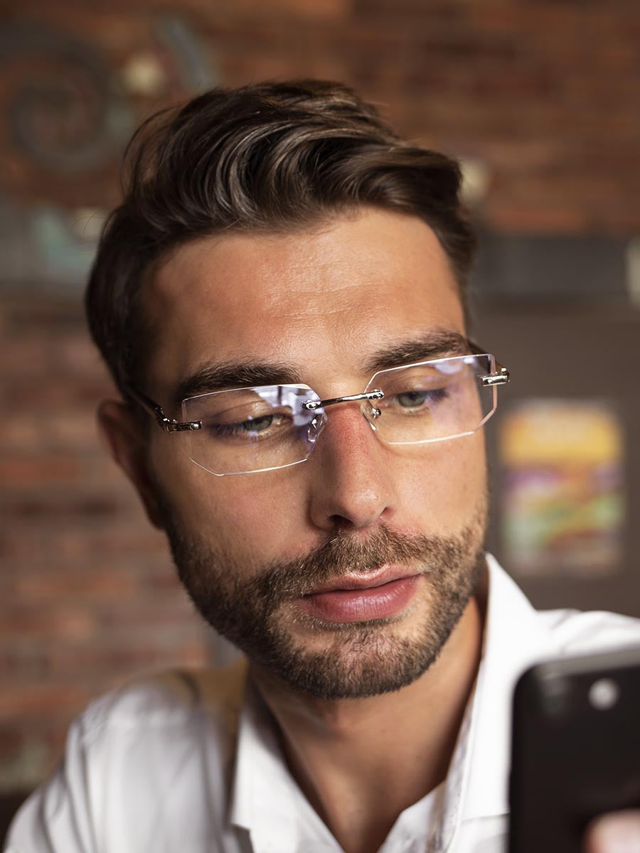 VeyRey Brýle k počítači Sallis stříbrné