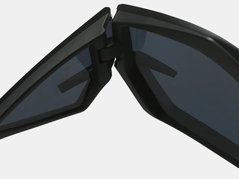 VeyRey Unisex futuristické sluneční brýle Calictor černé univerzální