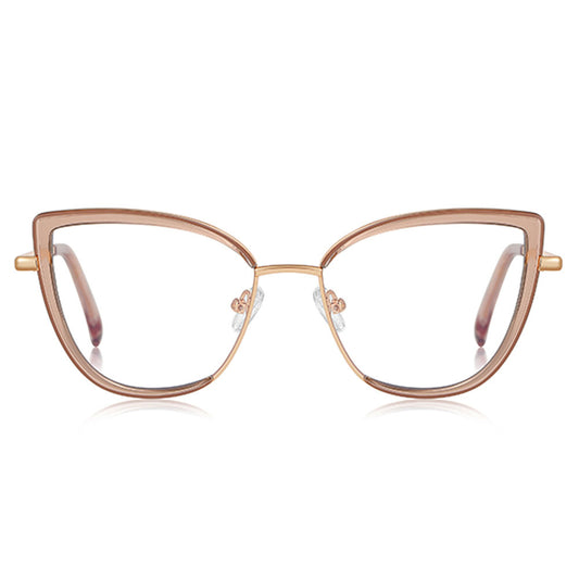 VeyRey dámské cat-eye dámské brýle blokující modré světlo Glish čirá skla