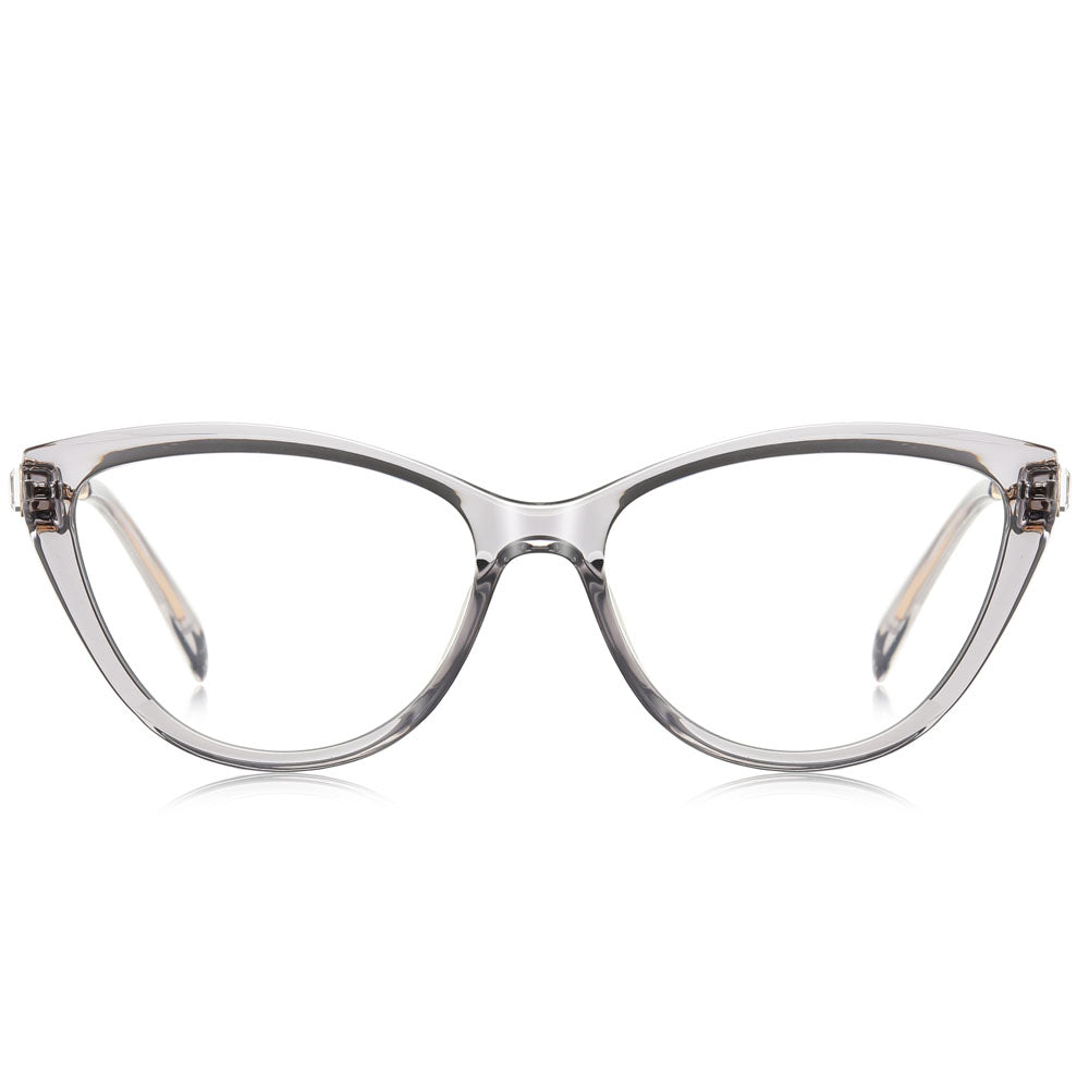 VeyRey dámské cat-eye dámské brýle blokující modré světlo Overhunk čirá skla