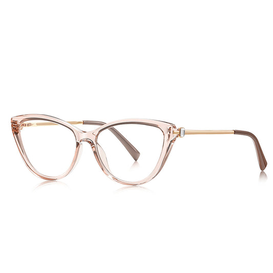 VeyRey dámské cat-eye dámské brýle blokující modré světlo Abie čirá skla