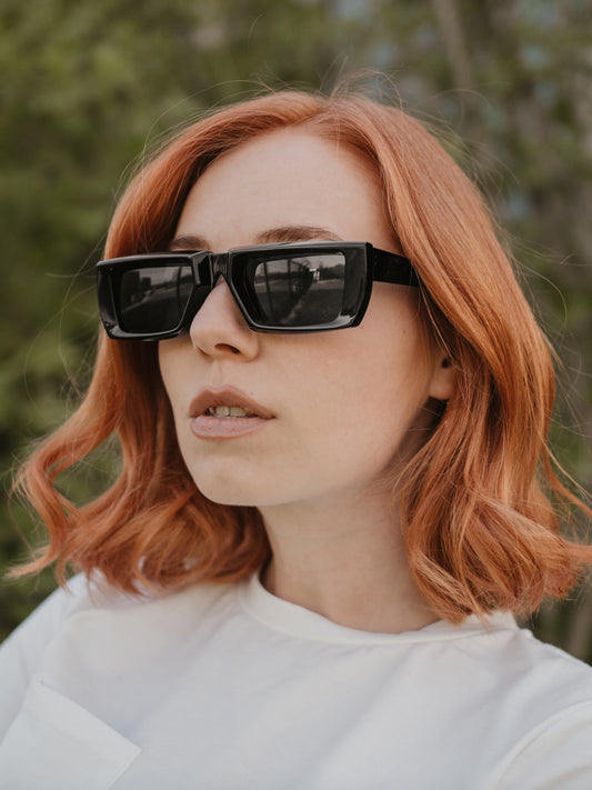 VeyRey Unisex sluneční brýle steampunk Yiphon černá univerzální