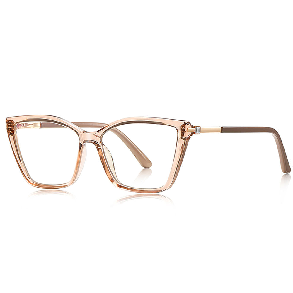 VeyRey dámské cat-eye dámské brýle blokující modré světlo Binill čirá skla