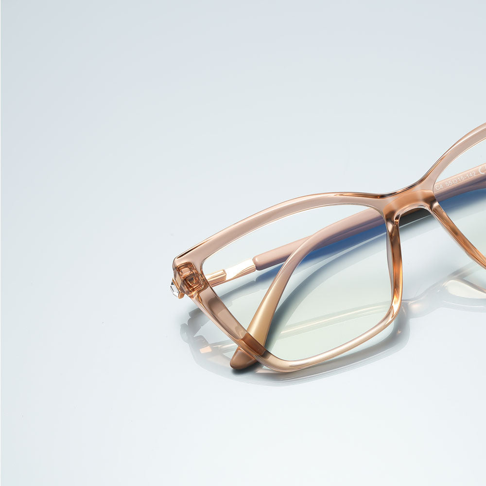 VeyRey dámské cat-eye dámské brýle blokující modré světlo Binill čirá skla