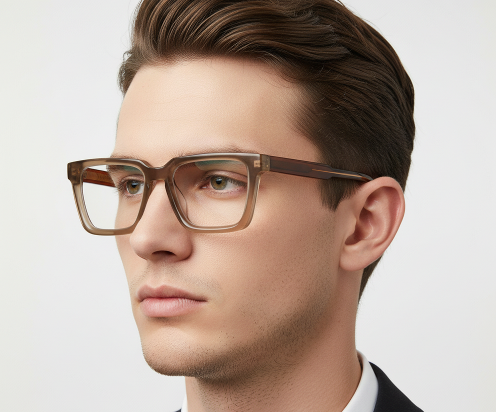 VeyRey hranaté brýle blokující modré světlo Shabow čirá skla