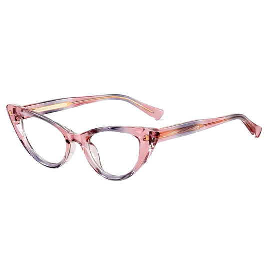 VeyRey dámské cat-eye dámské brýle blokující modré světlo Jarni čirá skla