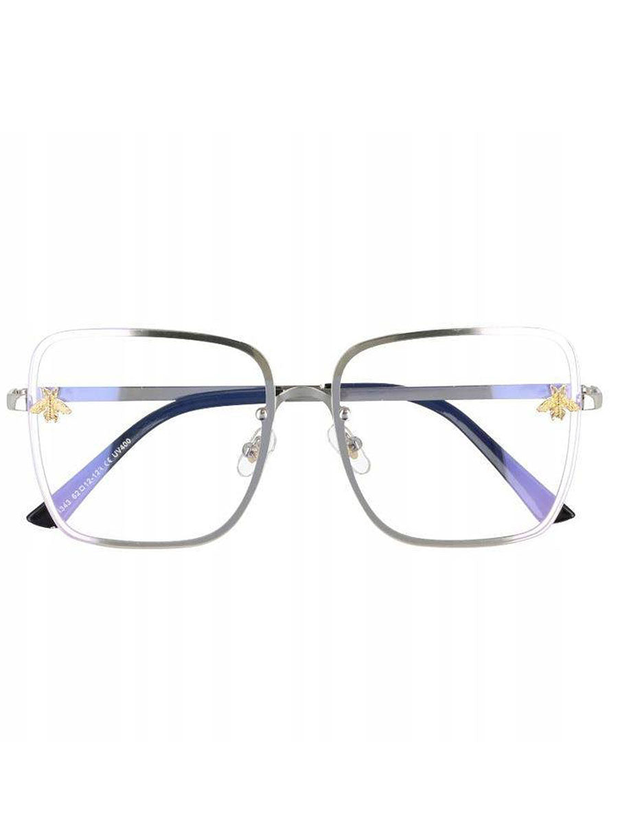 VeyRey Brýle blokující modré světlo Guith Hranaté Stříbrná Univerzální