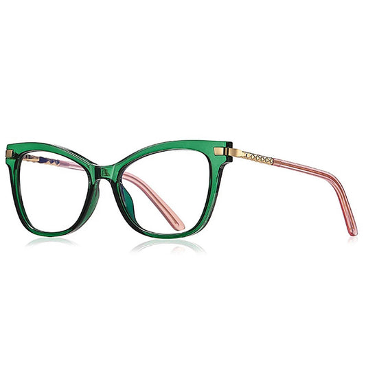 VeyRey Brýle blokující modré světlo cat eye Biscuit