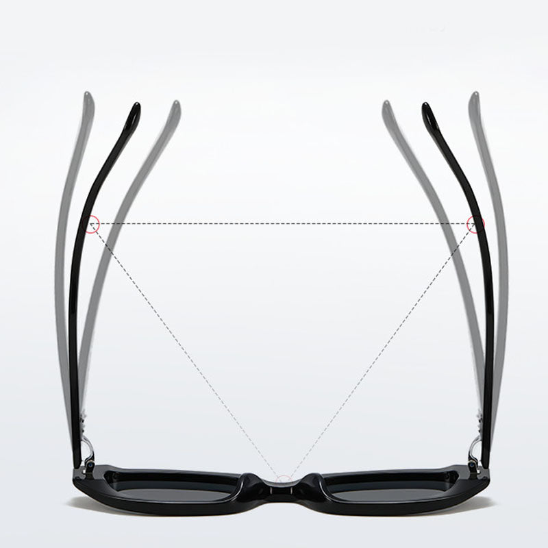 VeyRey dámské cat-eye acetátové sluneční brýle Sublepp černá obruba černá skla