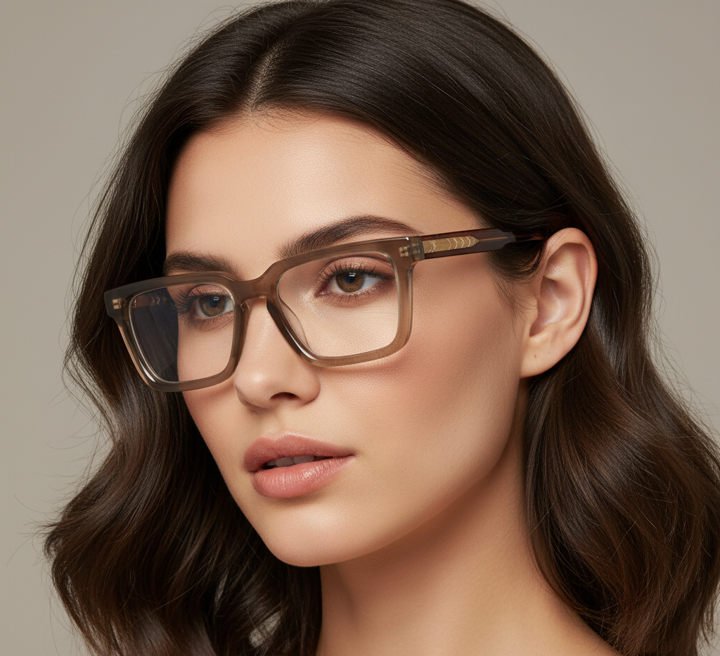 VeyRey hranaté brýle blokující modré světlo Shabow čirá skla