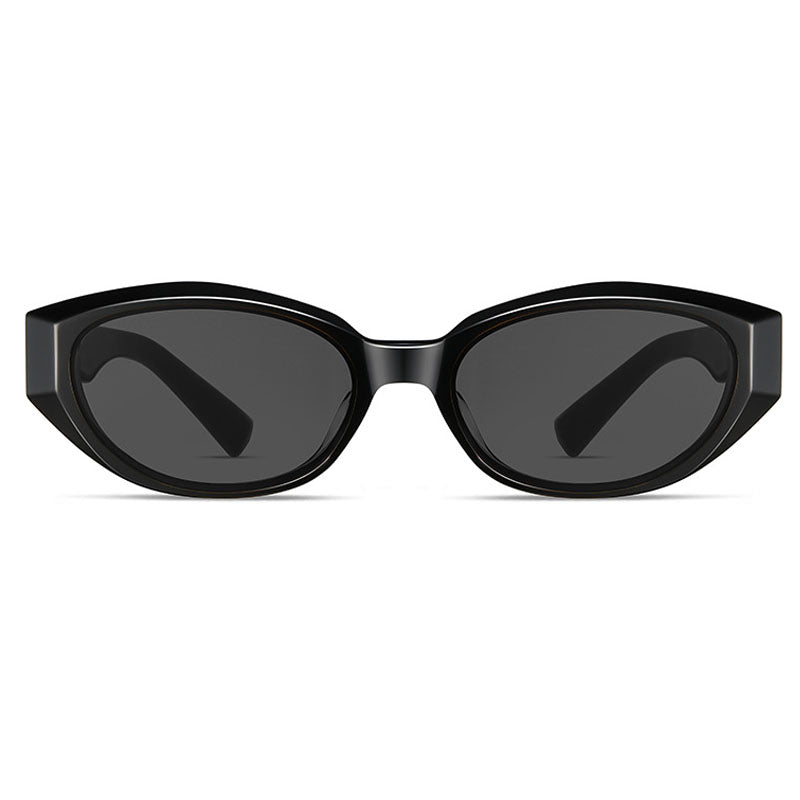 VeyRey dámské cat-eye acetátové sluneční brýle Sublepp černá obruba černá skla